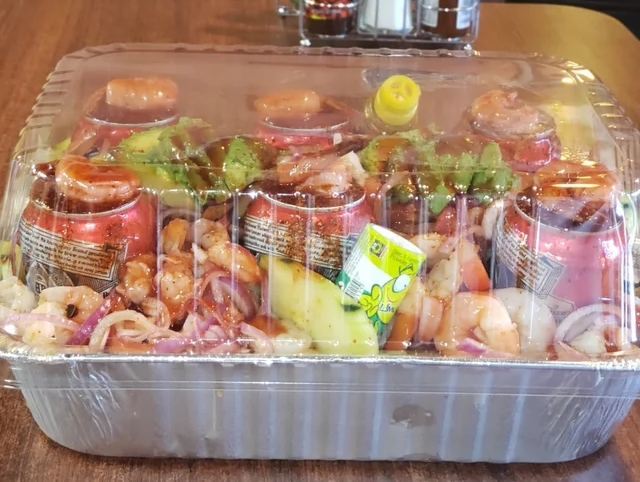 Charola de Cervesa con Camaron