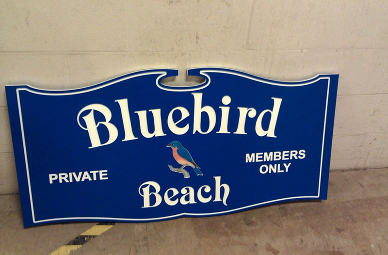 Recycled Routed Plastic Signs