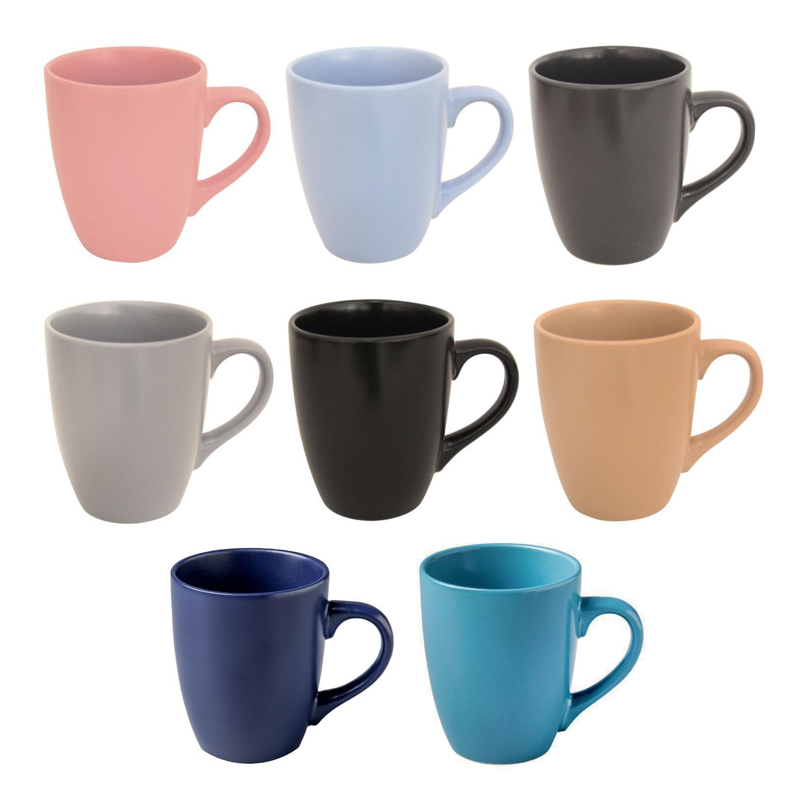 Stylish Durable Stoneware 12oz Tea Mugs Coffee Cups