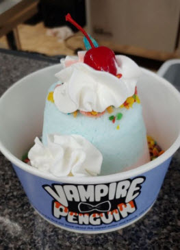 Watermelon and Strawberry Snow