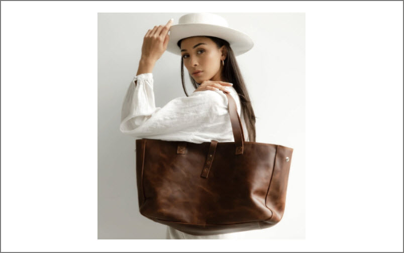 Bags-Leather Tote Bag