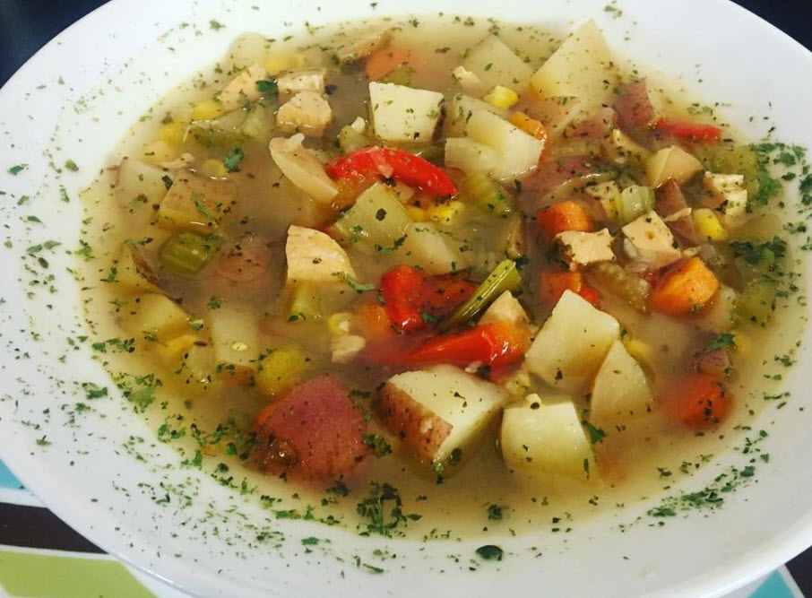 Home Made Chicken Vegetable Soup