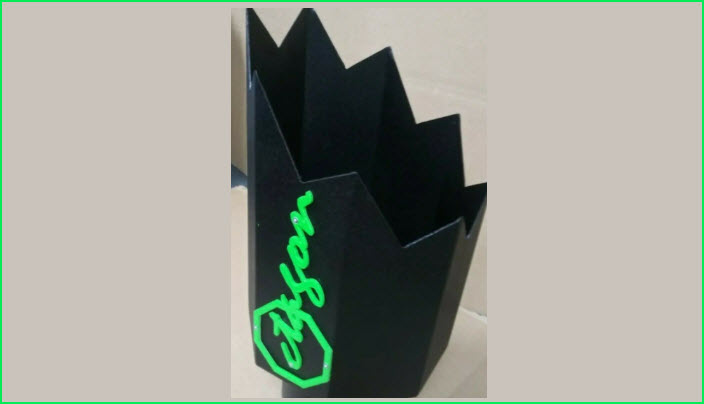 8 Inch Octagon Exhaust Tip Spiked 