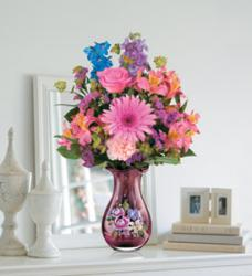 Teleflora's Fenton Art Glass Bouquet