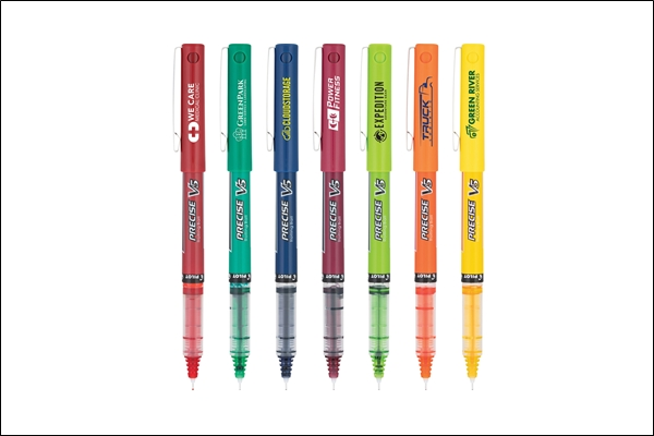 Precise V5 Roller Ball Pen (0.5 Mm) Cap Imprint