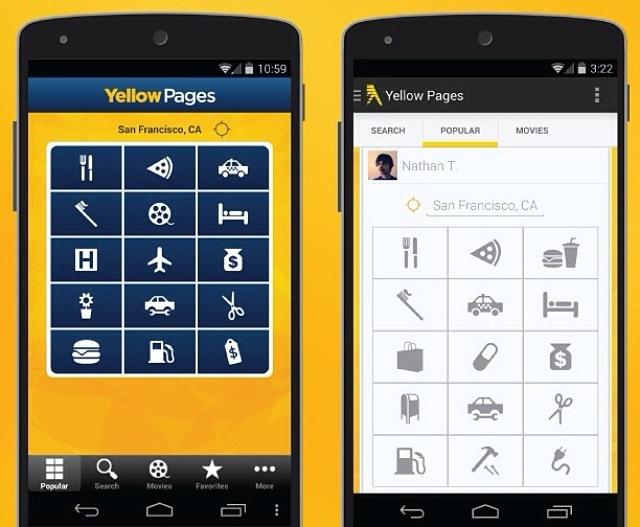 Mobile Yellow Pages Apps