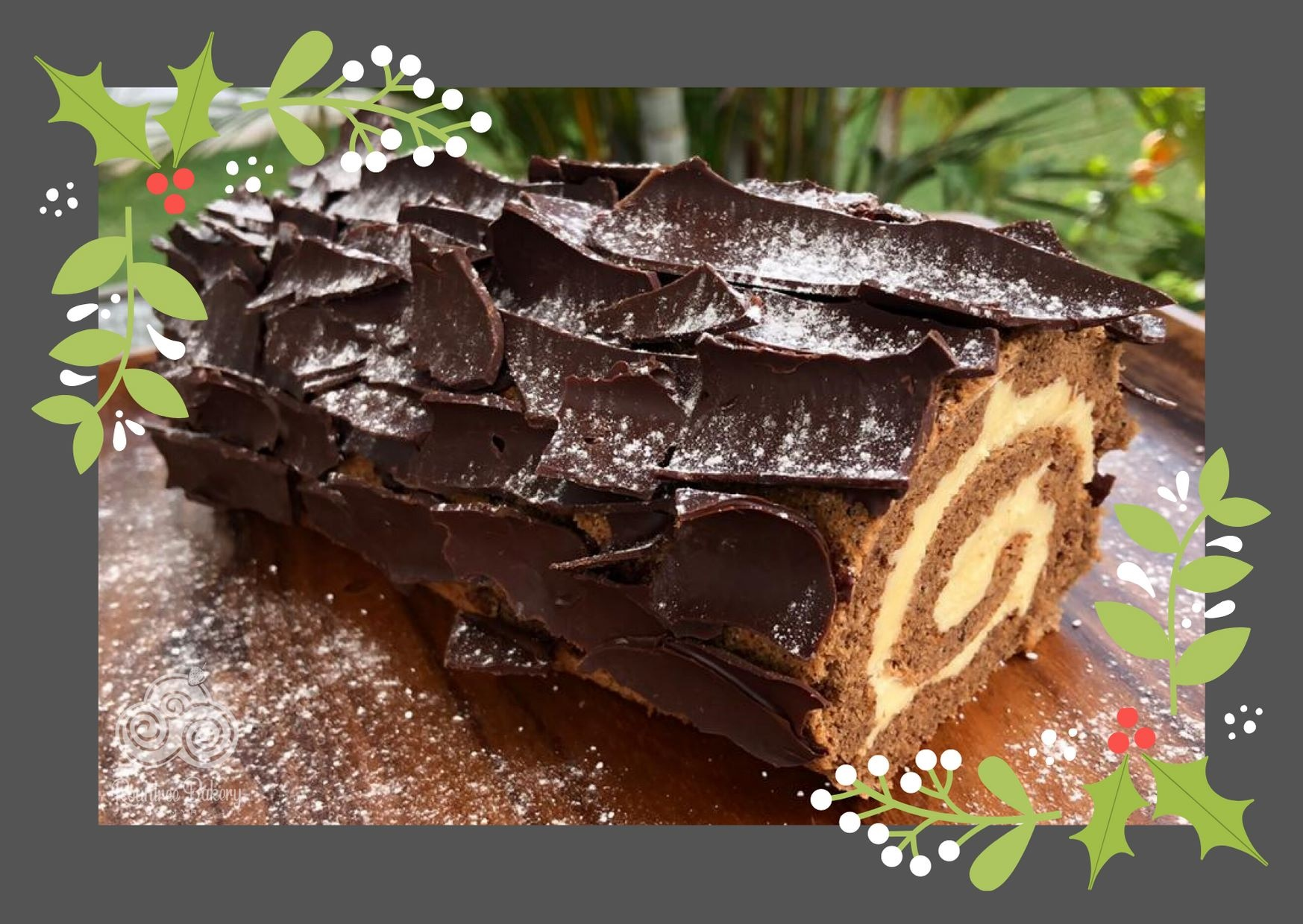 Chocolate Log Roll Cake