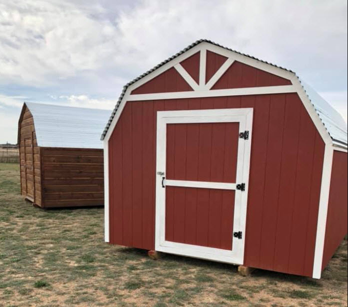 Barn-style storage building