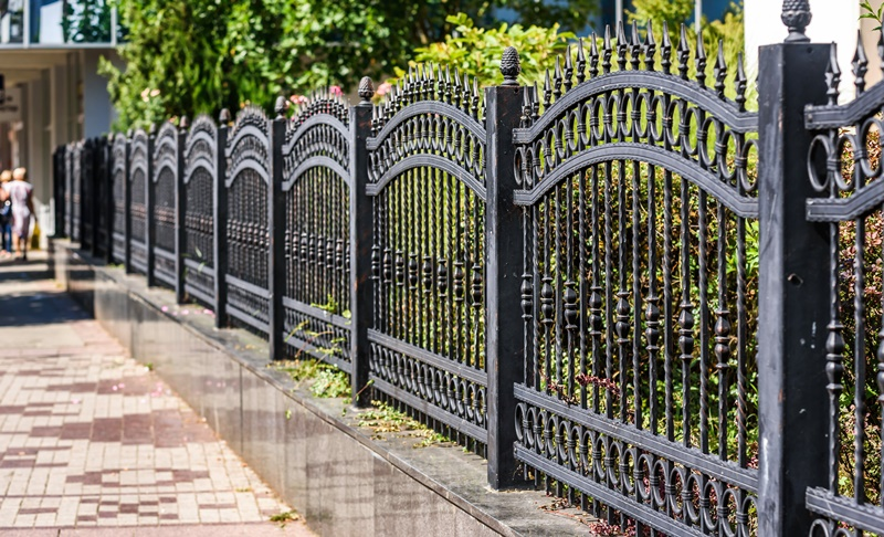 Fence and Wrought Iron Painting 