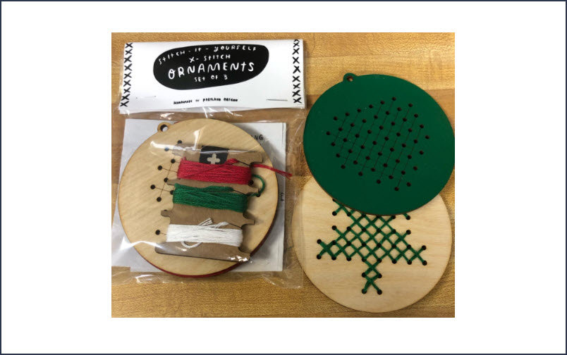 Stitch-it-Yourself Cross Stitch Ornament Kit