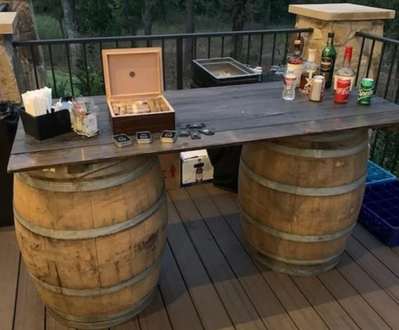 Whiskey Barrel Bar