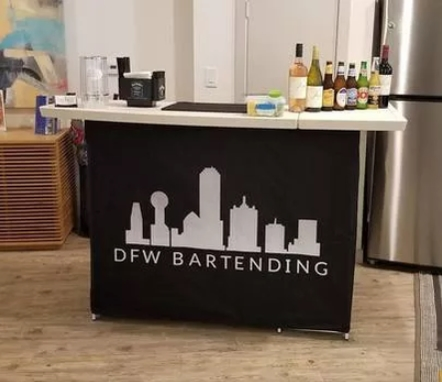 Pop Up Bar - DFW Bartending Black Wrap