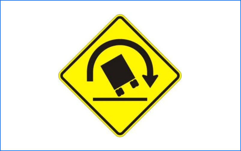 Truck Rollover Warning Signs