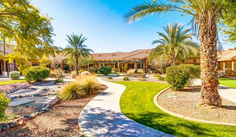 Outdoor Courtyard with Walking Paths
