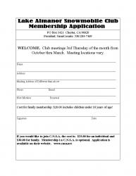 Membership Application