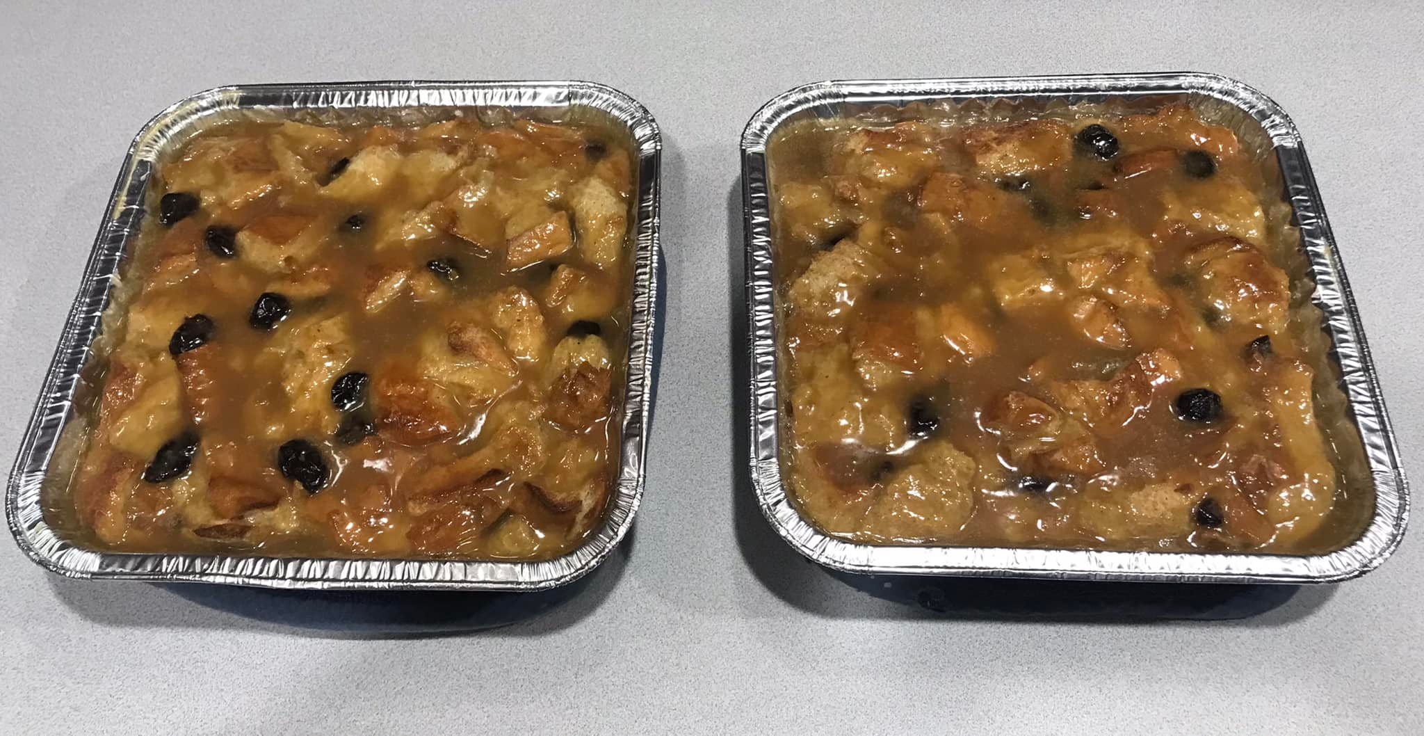 Maple Bourbon Crème - Bread Pudding w/ Tart Cherries