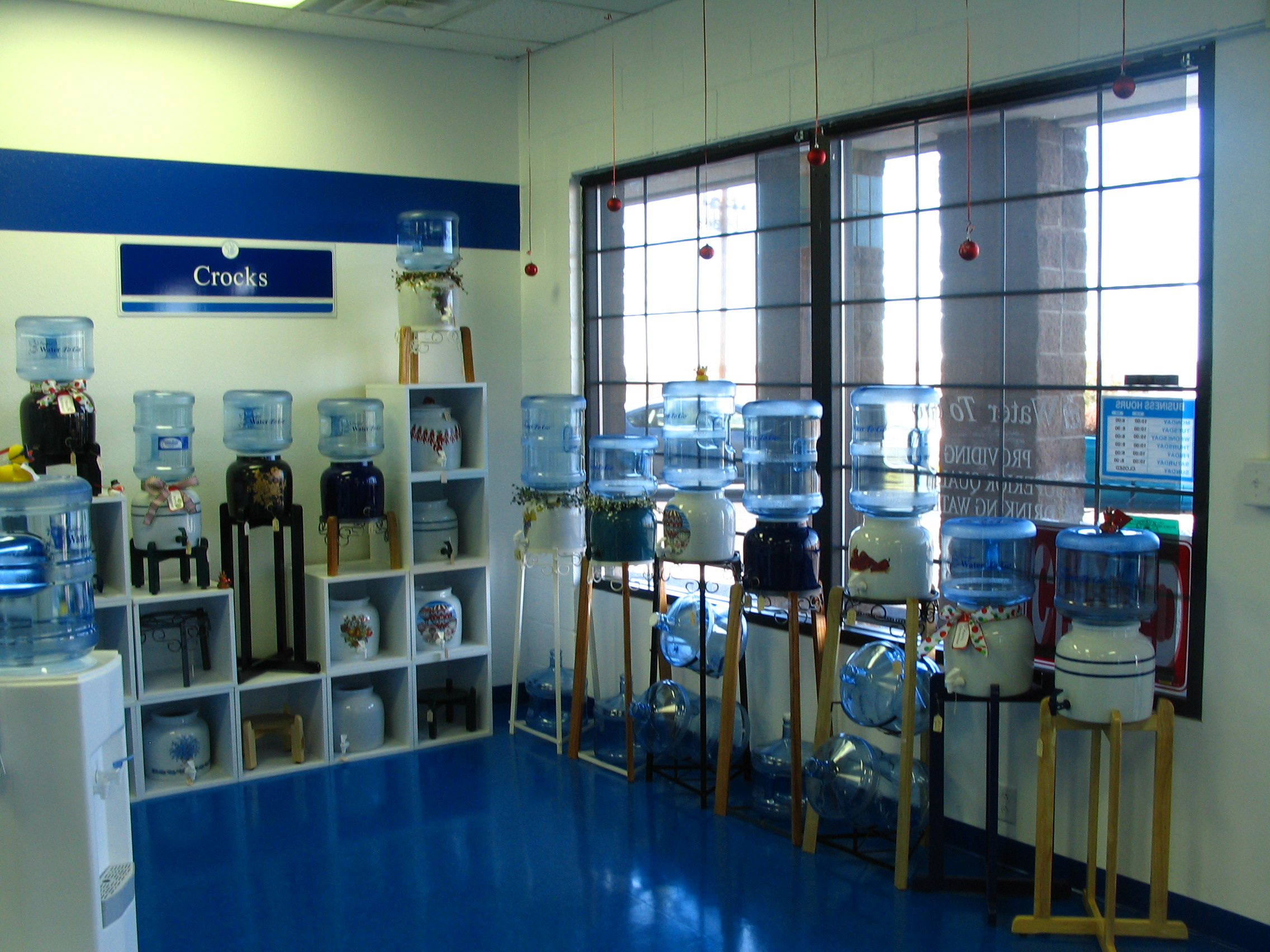 Water Coolers, Ceramic Crocks, Stands