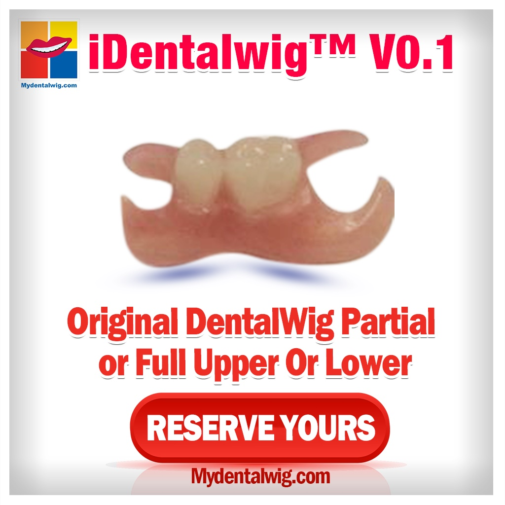 PRE-ORDER: 1 Jaw 1 PriceTM DentalWig Partial or Full On Low