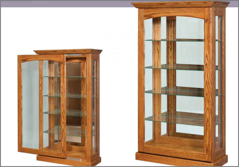 Traditional Sliding Door Curio