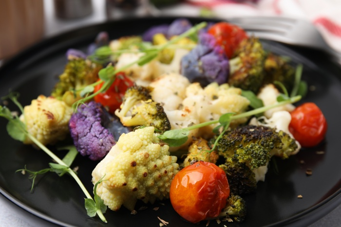 Cauliflower Broccoli Salad