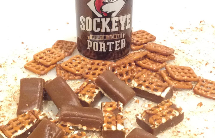 Beer & Pretzel Caramels