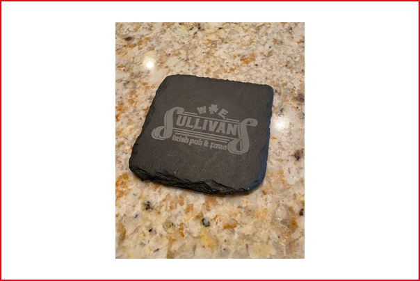 Slate Coaster Engraving