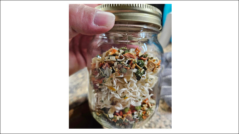 Freeze Dry Top Ramen Meals in a Jar