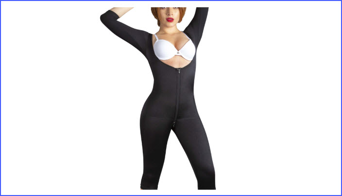 Long Girdle With Second Skin Sleeves 