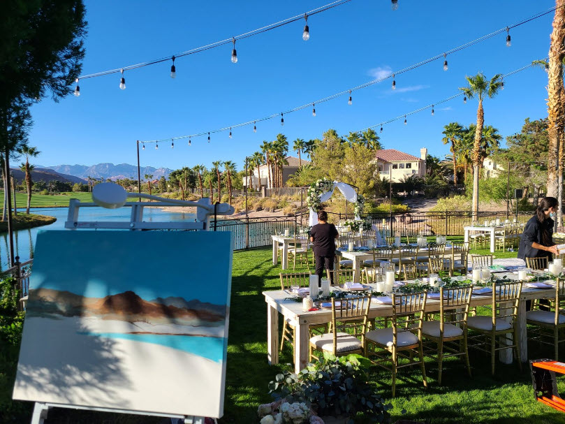 Live Wedding Painting