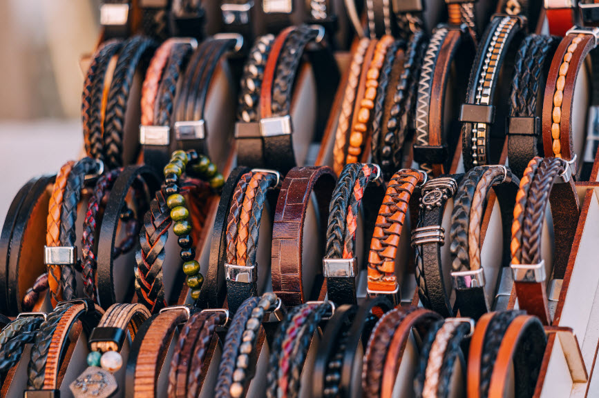 Leather Beaded Bracelets