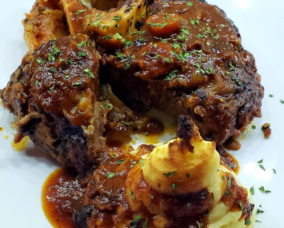 Osso Buco Veal Shanks nd Duchess Potatoes