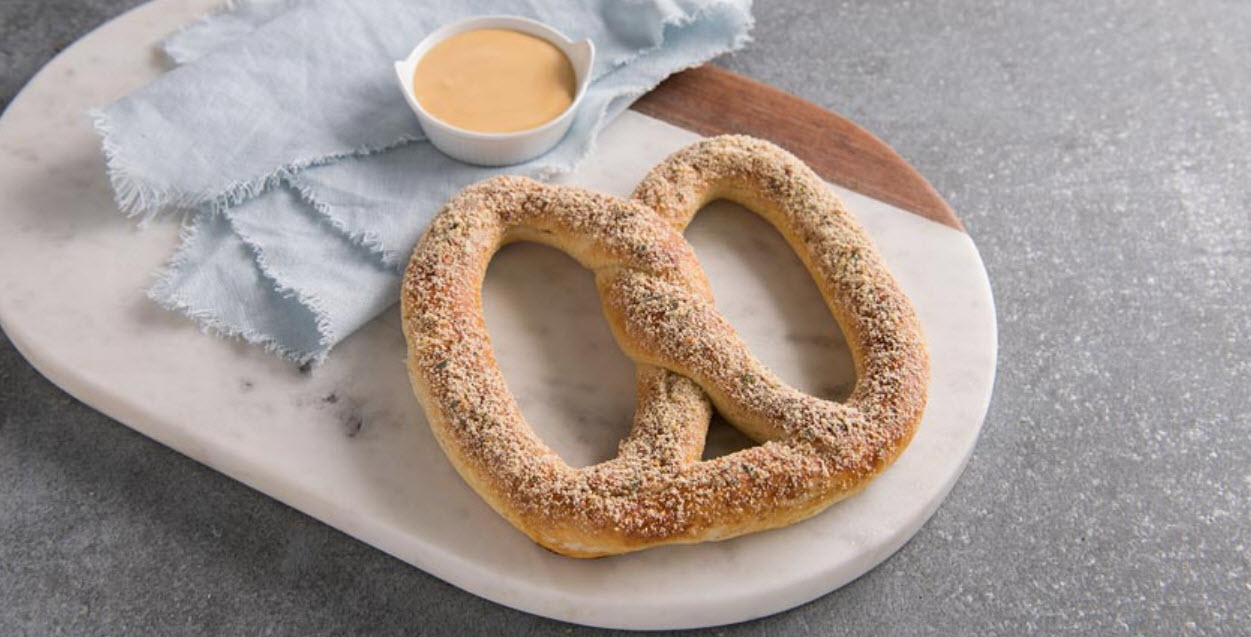 Roasted Garlic Parmesan Pretzel