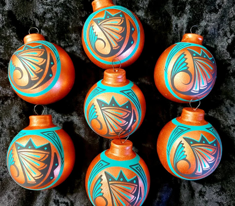 Southwest Ornament Bulb Metallic Copper