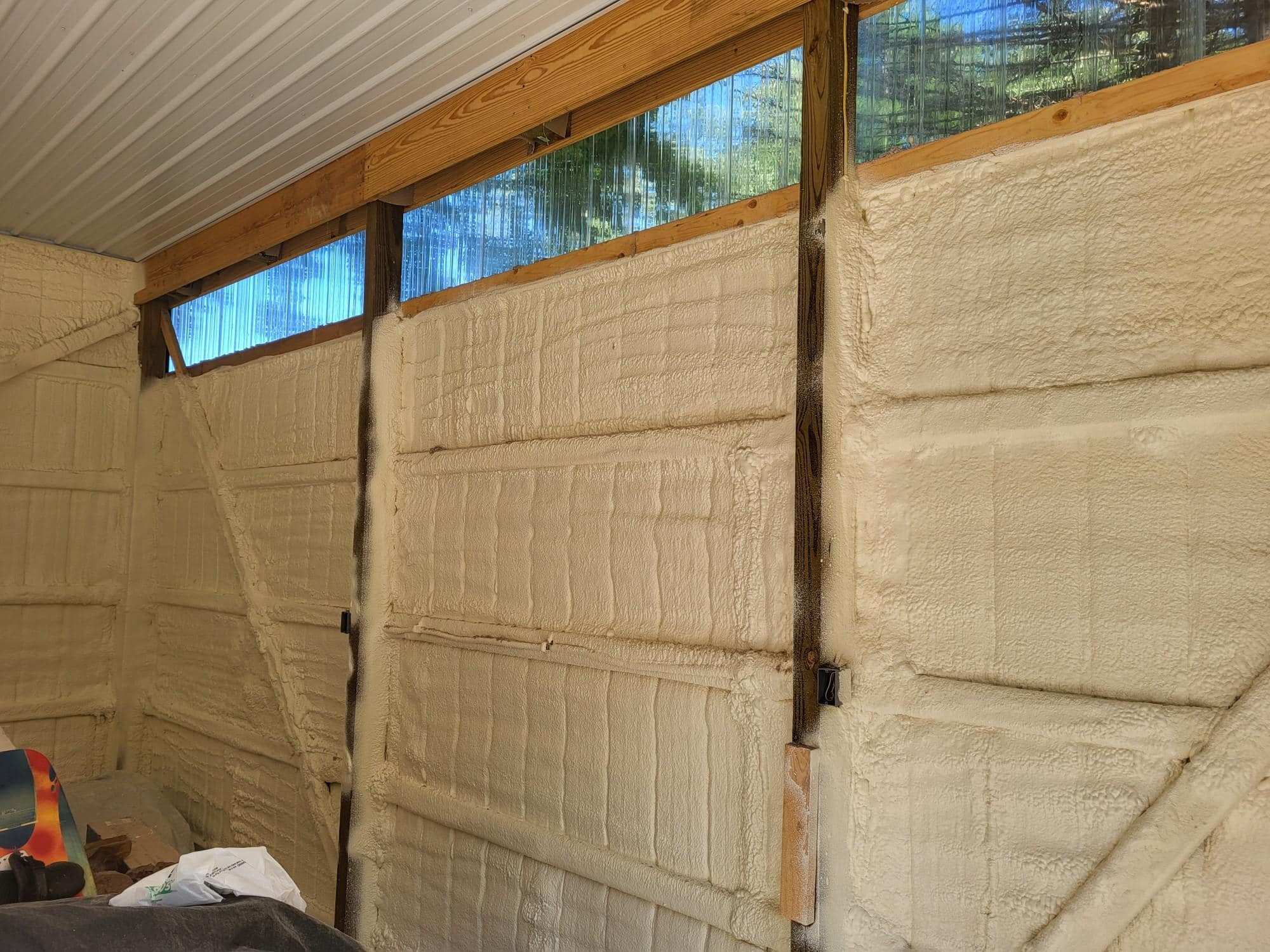 Spray Foam on The Walls