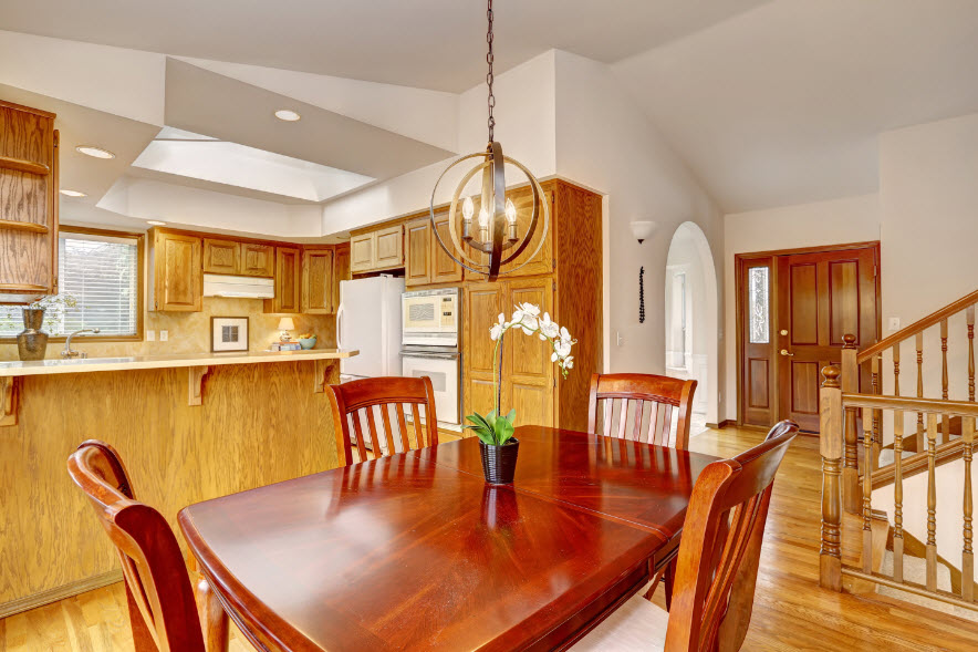 Custom-Made Cherry Wood Dining Table