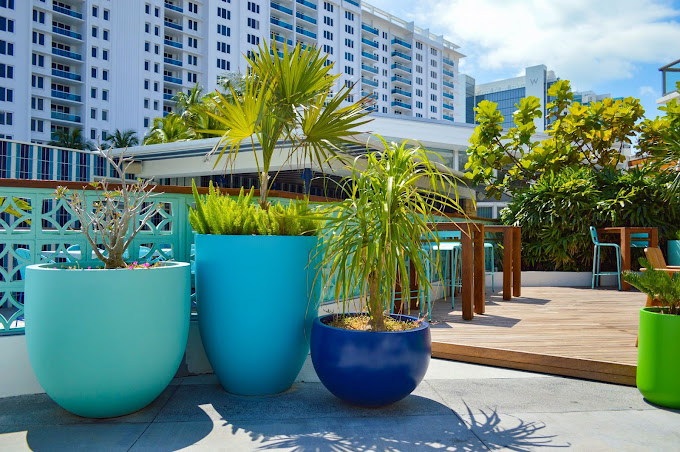 Customized Planters and Finishes