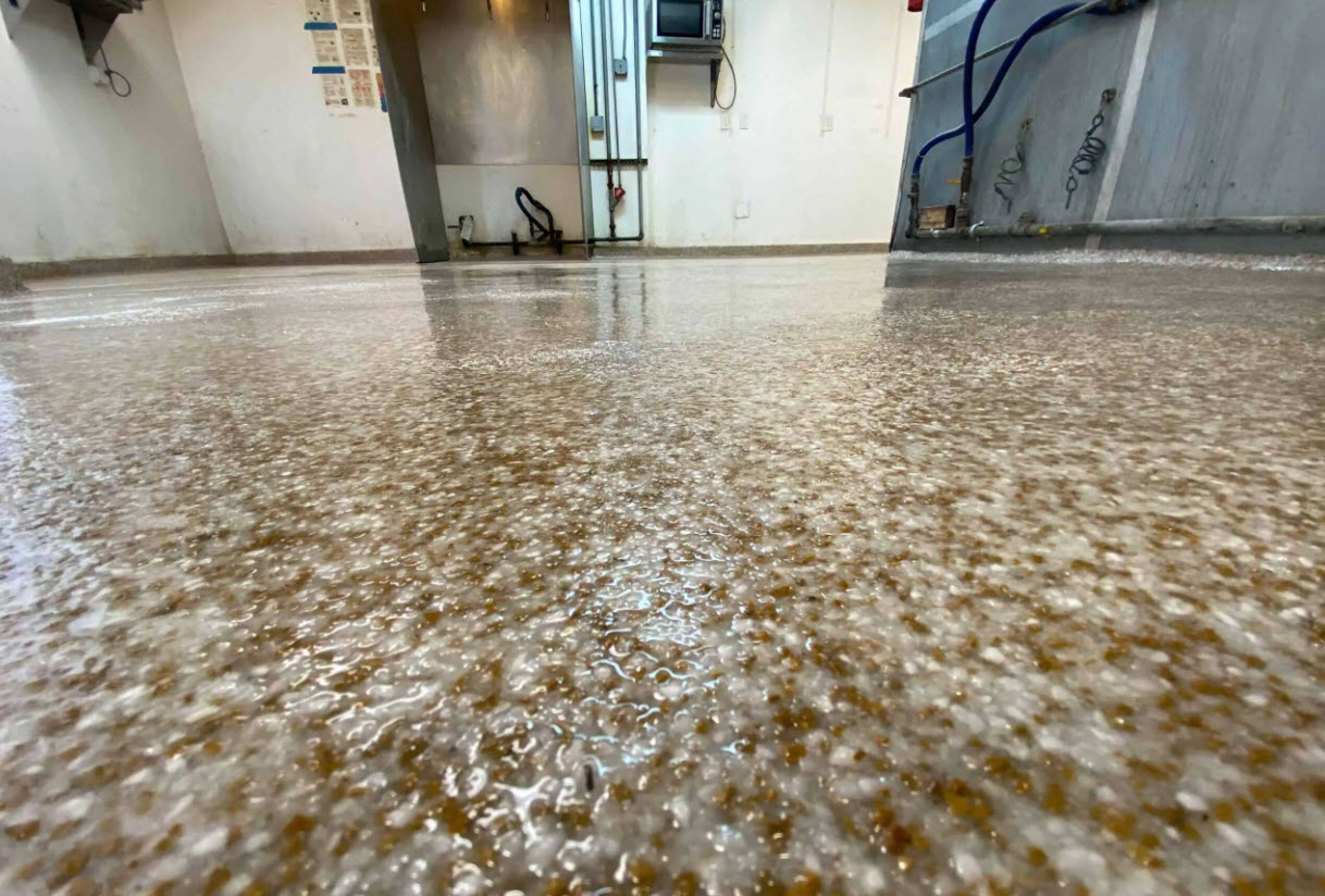 Troweled Down Epoxy Floor