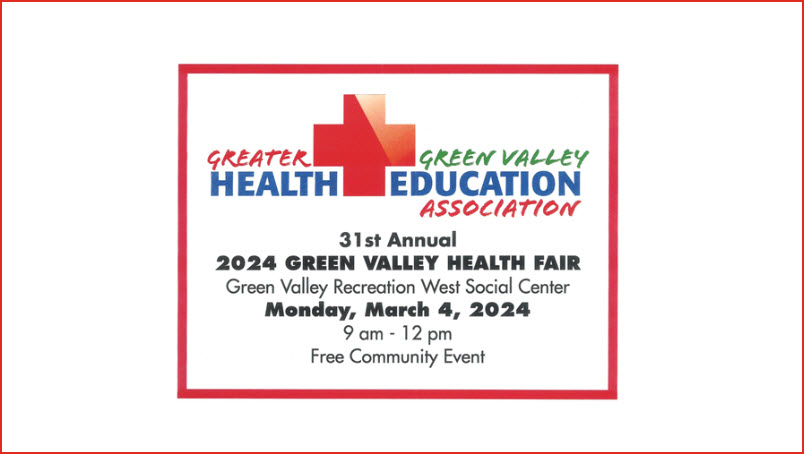 31st Annual Green Valley Health Fair