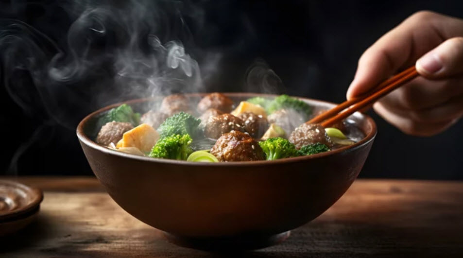 Delicious Hot Food Selection