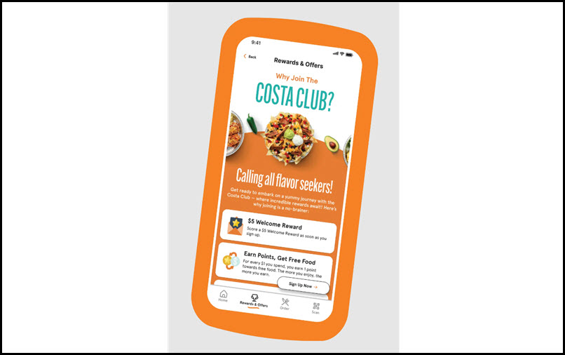 Costa Vida Rewards