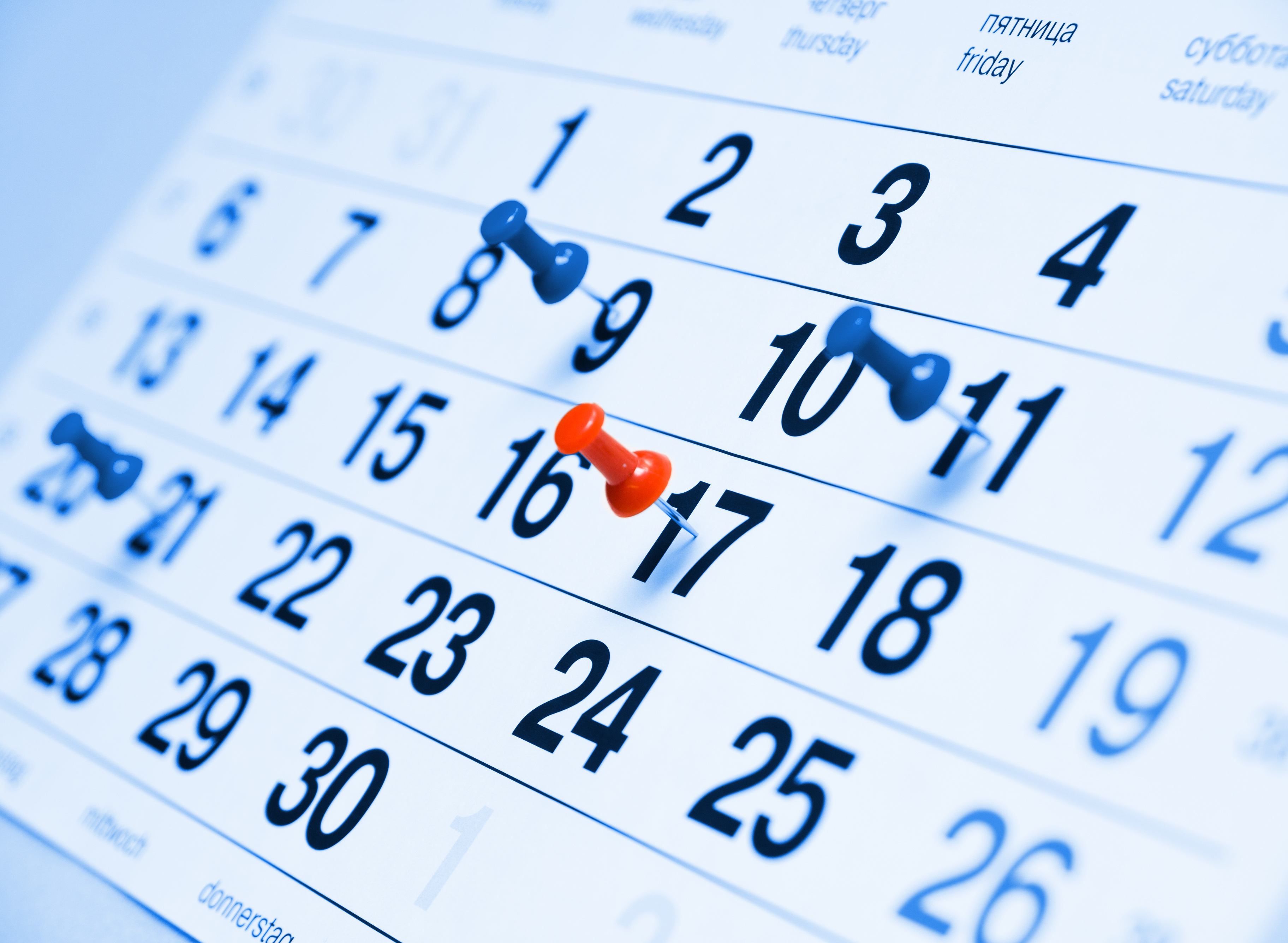  Calendar of Events