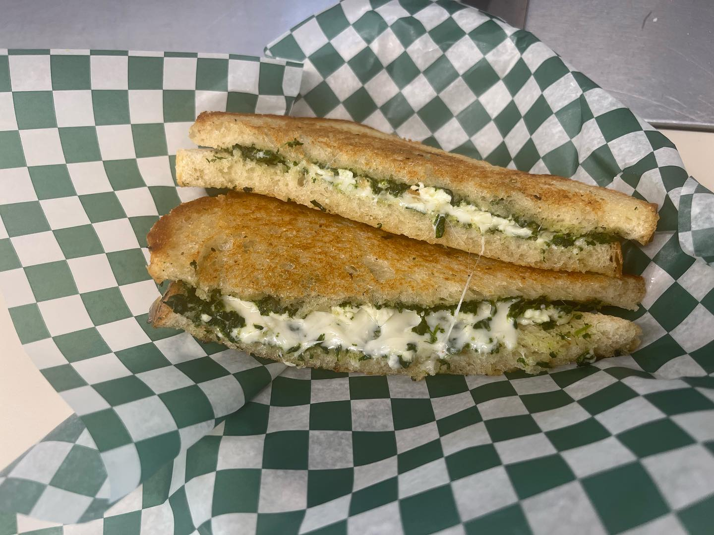 Spanakopita Grilled Cheese