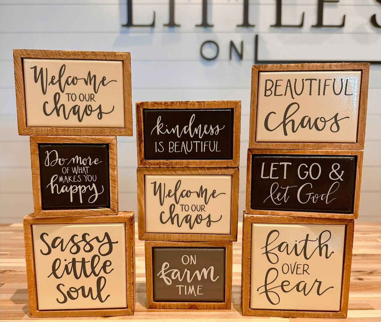 Mini Box Signs