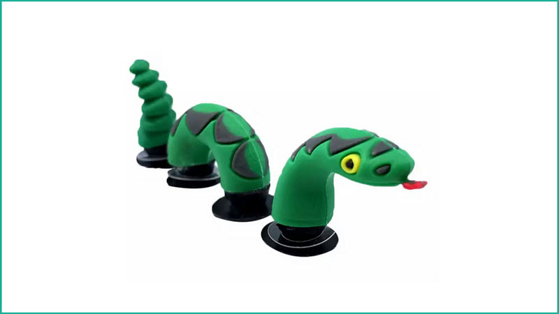 3D - 3 Piece Snake Crock Charm