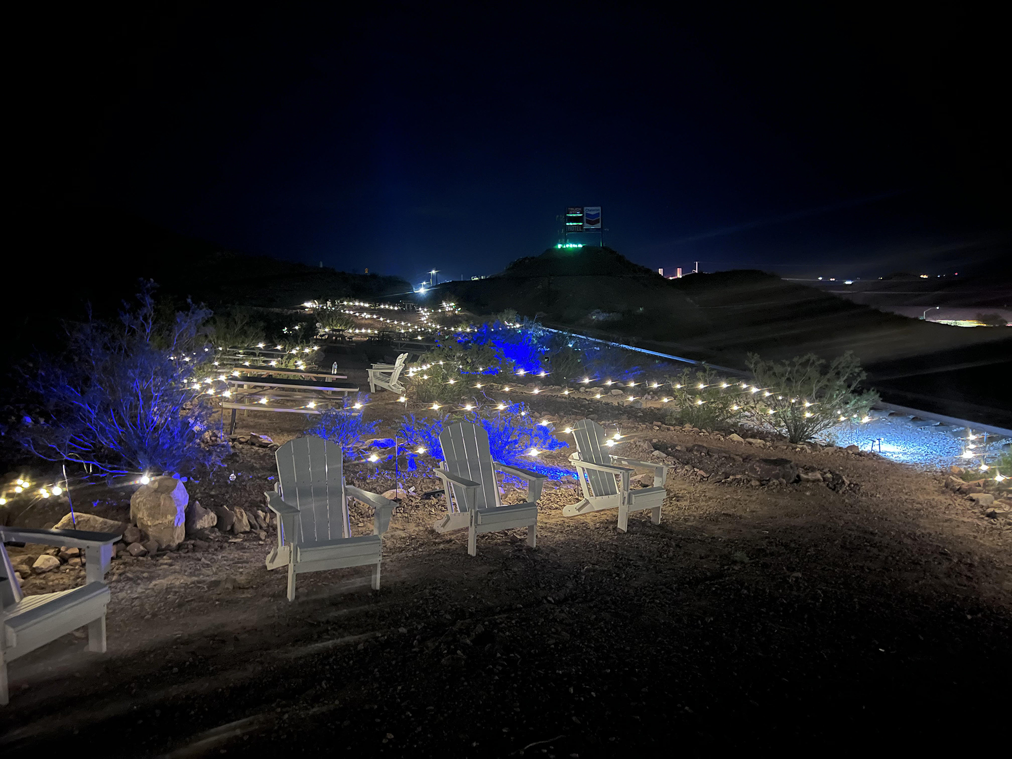 Picnic Tables and Large Chairs