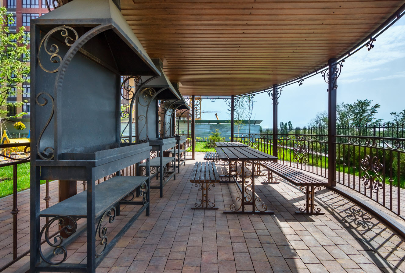  Outdoor Space with Seating and Barbeques