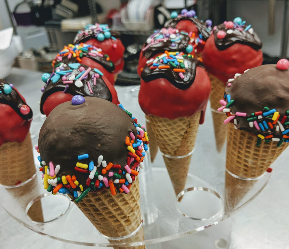 Iced Cake Cones